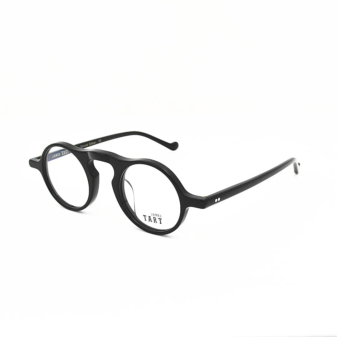 Retro Round Frame Acetate Japanese Handmade Glasses Frame Two Color Matching Frame