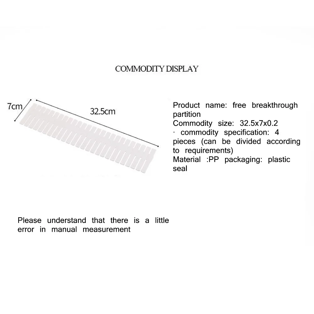 4 шт. пластиковый ящик сетка сделай сам Регулируемый разделитель предметы первой