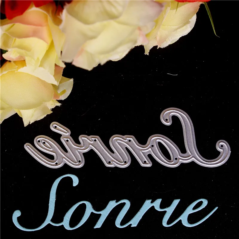 

Spanish word Metal Cutting Dies for Diy Scrapbooking Die Cut New 2018 Cuts for Paper Card Making Craft Happy Valentine's Day