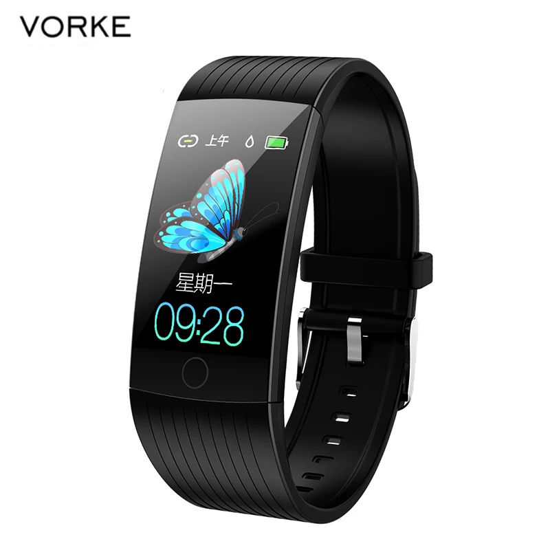 Смарт браслет Vorke VKT19 1 14 &quot для мужчин и женщин Bluetooth фитнес трекер умные часы