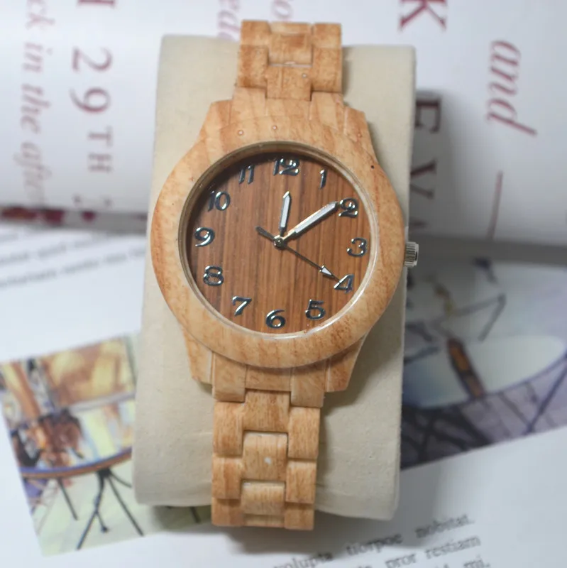 

relogio masculino erkek kol saati Casual Bussiness Quartz Watch Men Military Chronograph Sandalwood Wristwatch Reloj Hombre