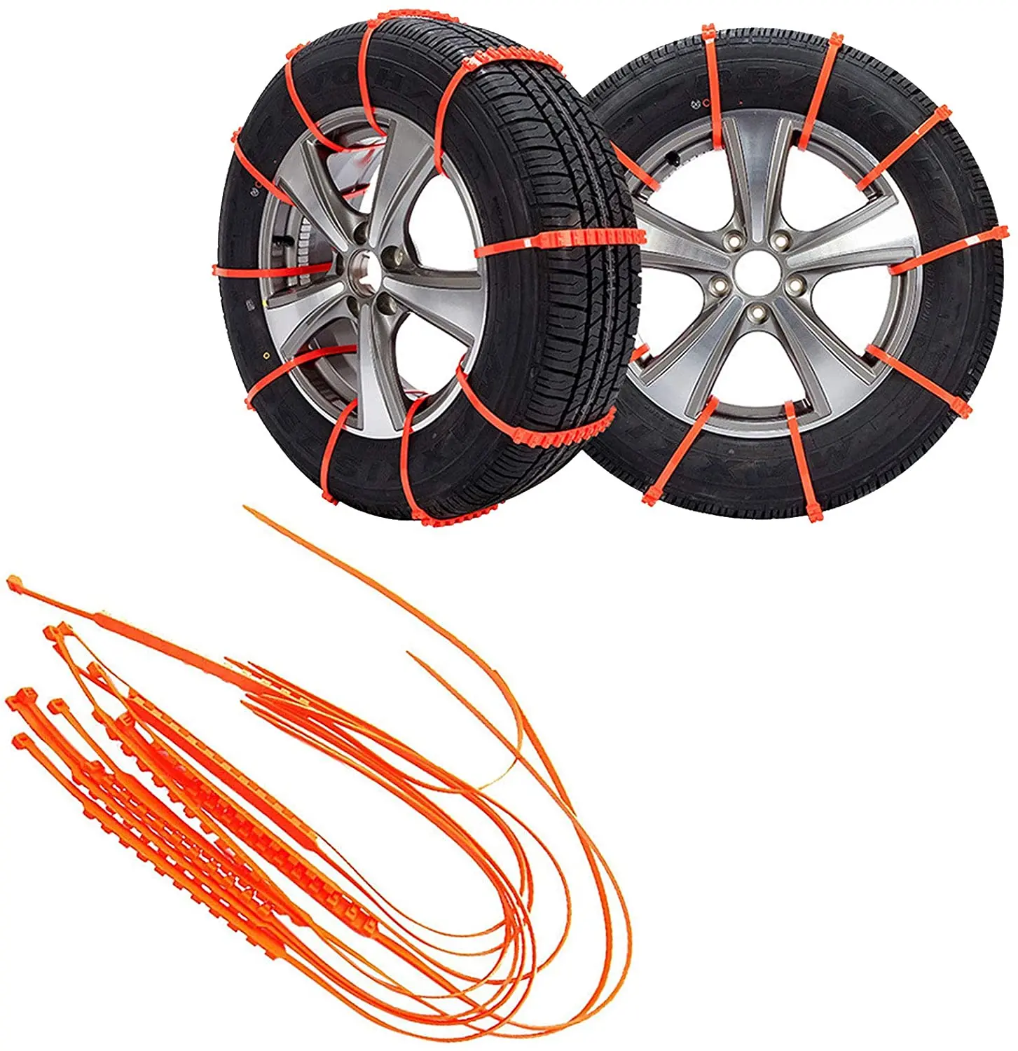 Universal Winter Car Anti-skid Cable Ties Snow Chains Off-road Vehicle Tire Wheels Tyre Cable Belt Non-slip Outdoor Emergency