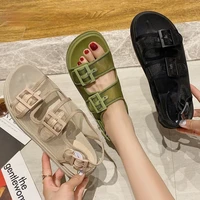 new summer women platform sandals casaul shoes chunky leather sandals outdoor beach sandals womens flat sandals