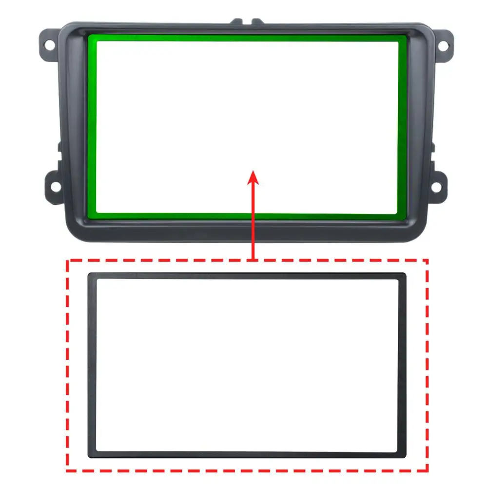 Двойной Din рамка автомобиля стерео радио фасции панель DVD плеер набор для