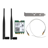 dual band 2400mbps wifi 6e ax210 m 2 wifi wireless card bluetooth compatible 5 2 802 11acax ax210ngw with 6dbi antennas