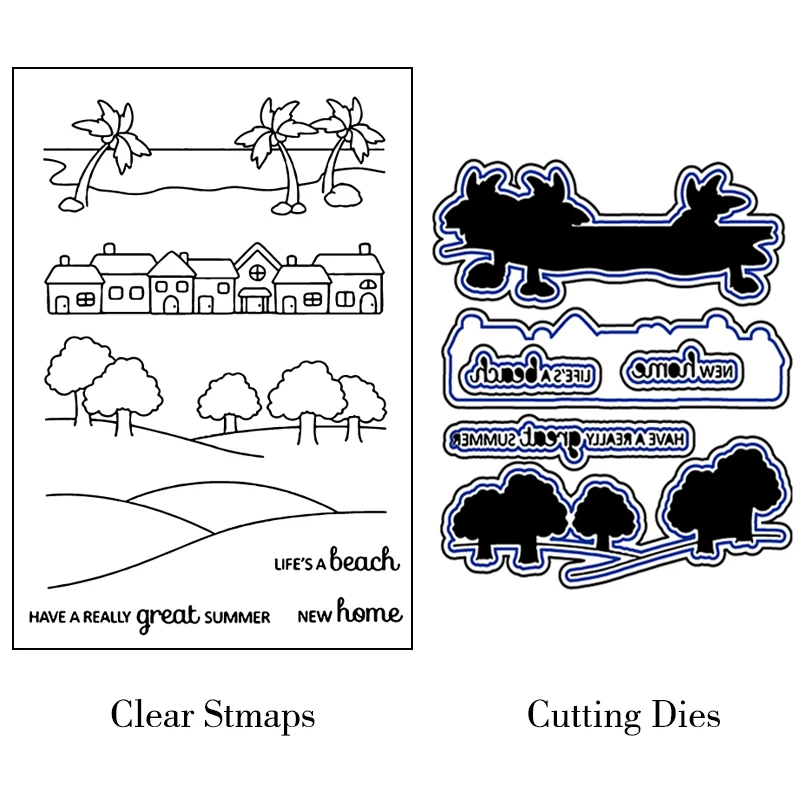 Набор штампов для скрапбукинга/фотоальбома набор рукоделия 10x15 см|Вырубные
