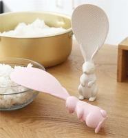 2 colors cartoon the rabbit spoon non stick rice paddle ladle lovely meal spoon cooking tools kitchen accessories