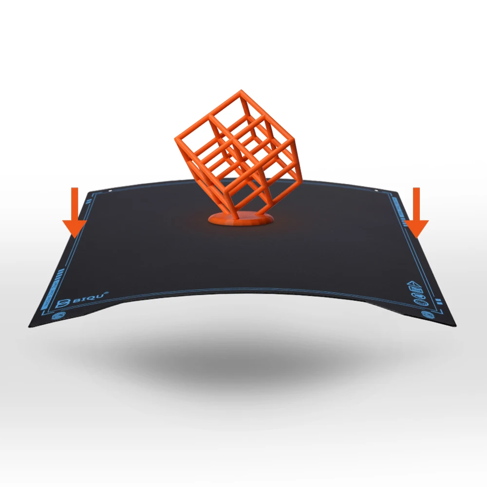 biqu sss super spring steel heated bed platform build plate hot bed pla petg abs tpu 3d printer parts for ender 3 cr10s prusa i3 free global shipping