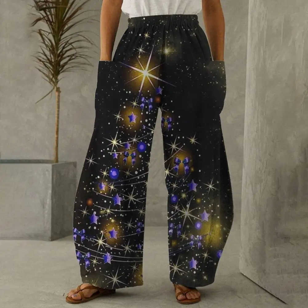 

Christmas Print Sweatpant for Women 2021 Autumn Winter Baggy Drawstring High Waist Gym Sport Jogger Pants Ladies Casual Trousers