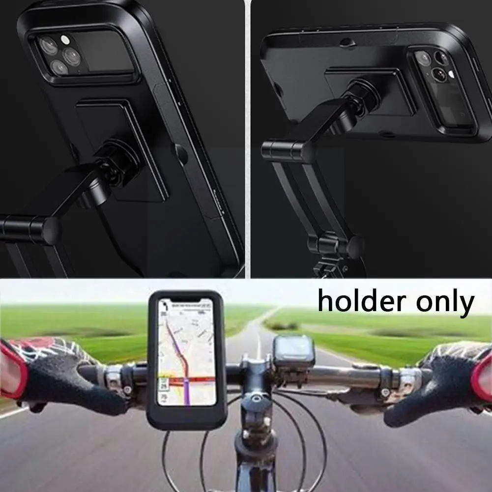 

360° Free Rotation Bike Phone Holder Waterproof Torcycle Bike Bag Phone Untain Phone Inch Handlebar For 4-6.5 Holder U3w2
