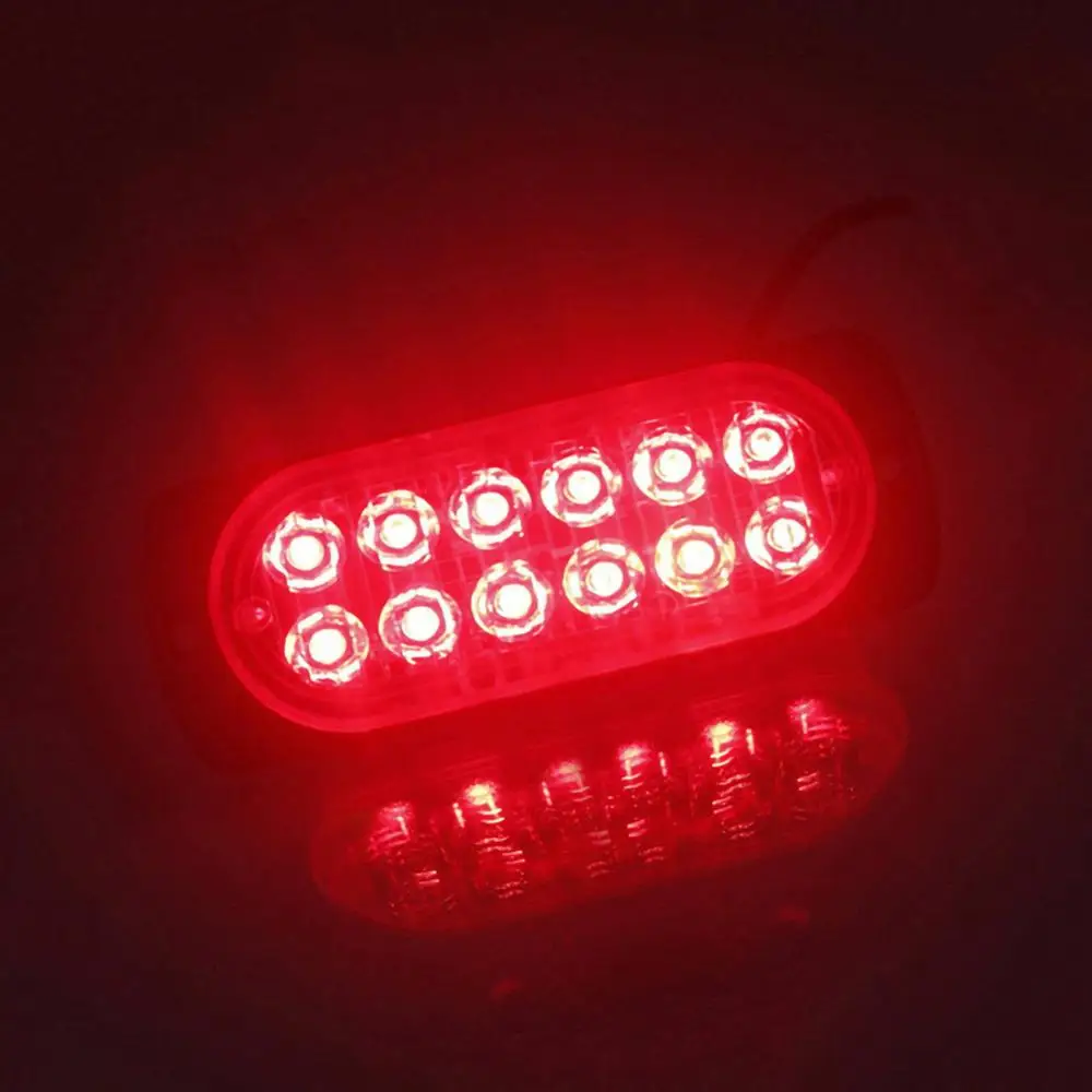 12V 24V 12 Светодиодный мерцающий светильник s ультра тонкий автомобильный в сборе 36
