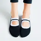 Одна пара носков для йоги из чесаного хлопка, профессиональные нескользящие носки для пилатеса и фитнеса