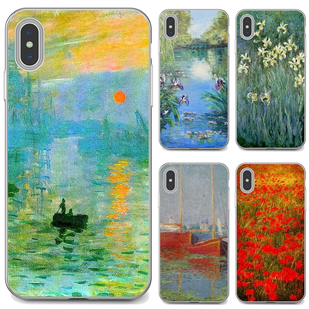 Мягкие чехлы с изображением Клода-Моне-импрессионизма для Huawei Nova 2 2i 3 3i Y3 Y5 Y6 Y7 Y9