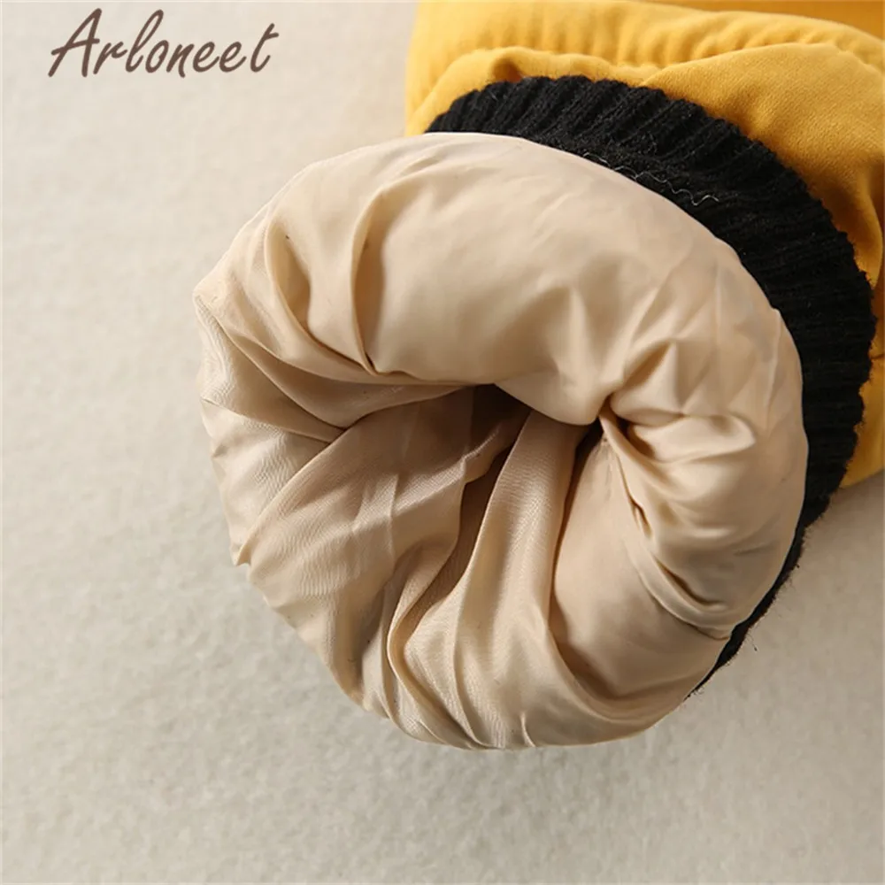 ARLONEET/пальто с героями мультфильмов; пальто с капюшоном для маленьких девочек; зимнее плотное пальто для мальчиков; куртка на пуговицах; Верхняя одежда с принтом медведя; детская парка
