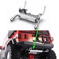 metal simulation fuel tank double exhaust pipe for axial scx10 iii axi03007 wrangler rc car upgrade part accessories