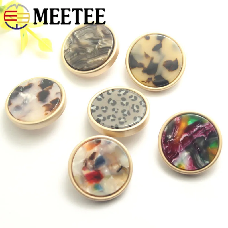 18/23/25/28mm 5pieces Fashion Metal Buttons Women Suit Coat Jacket Decorative Botones DIY Sew on Shank Button Sewing Accessories|Пуговицы| |