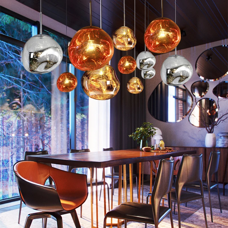 Лава лампа Современная Волшебная подвесные светильники Светодиодная стеклянная