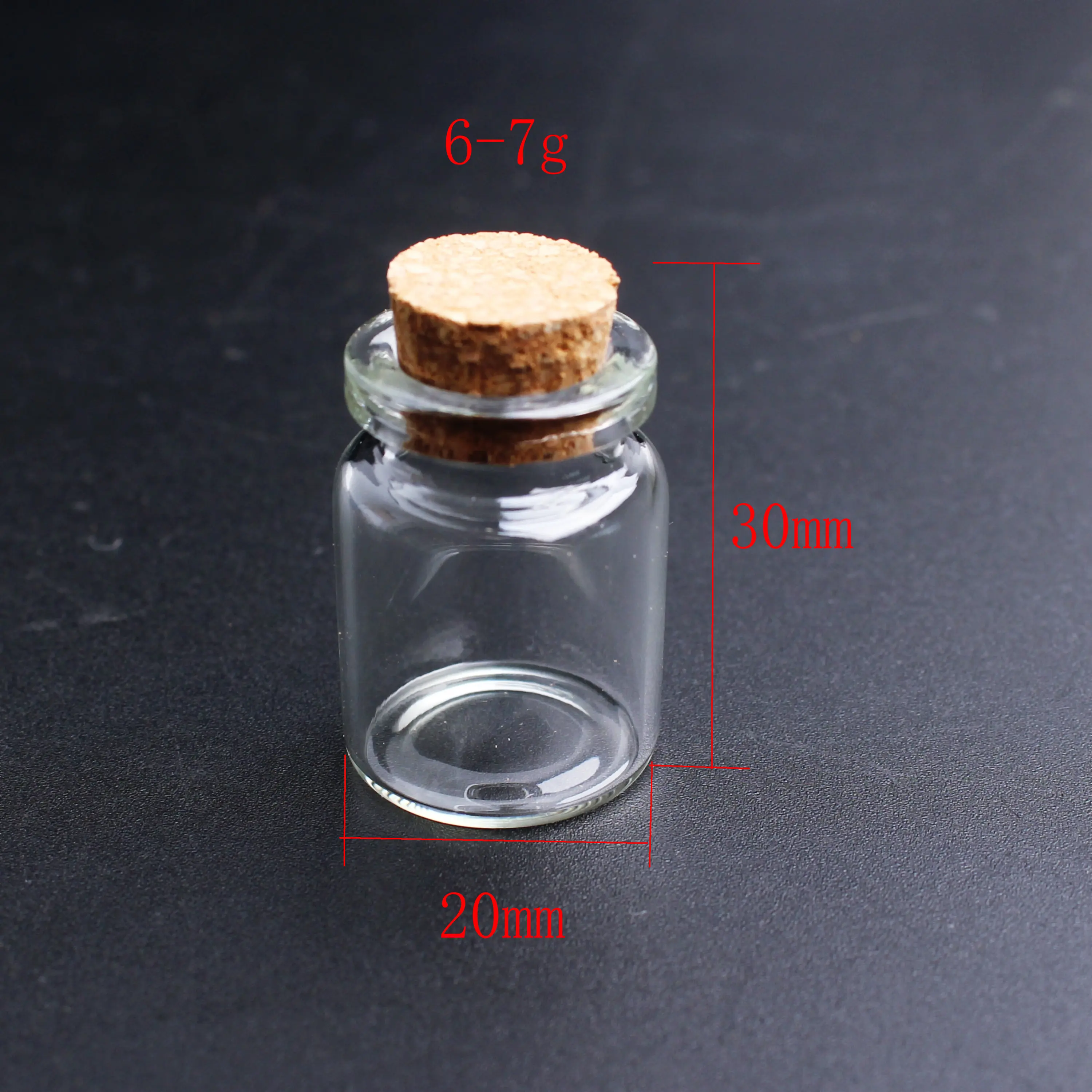 10 шт. мини стеклянные бутылки с пробкой|Камни| |