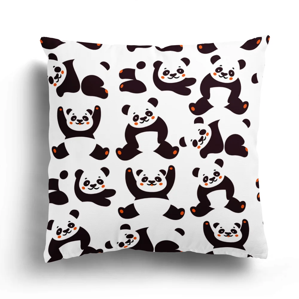 

Personality cartoon animal series short plush pillowcase cushion cover home decoration sofa pillowcase kawaii pillowcase