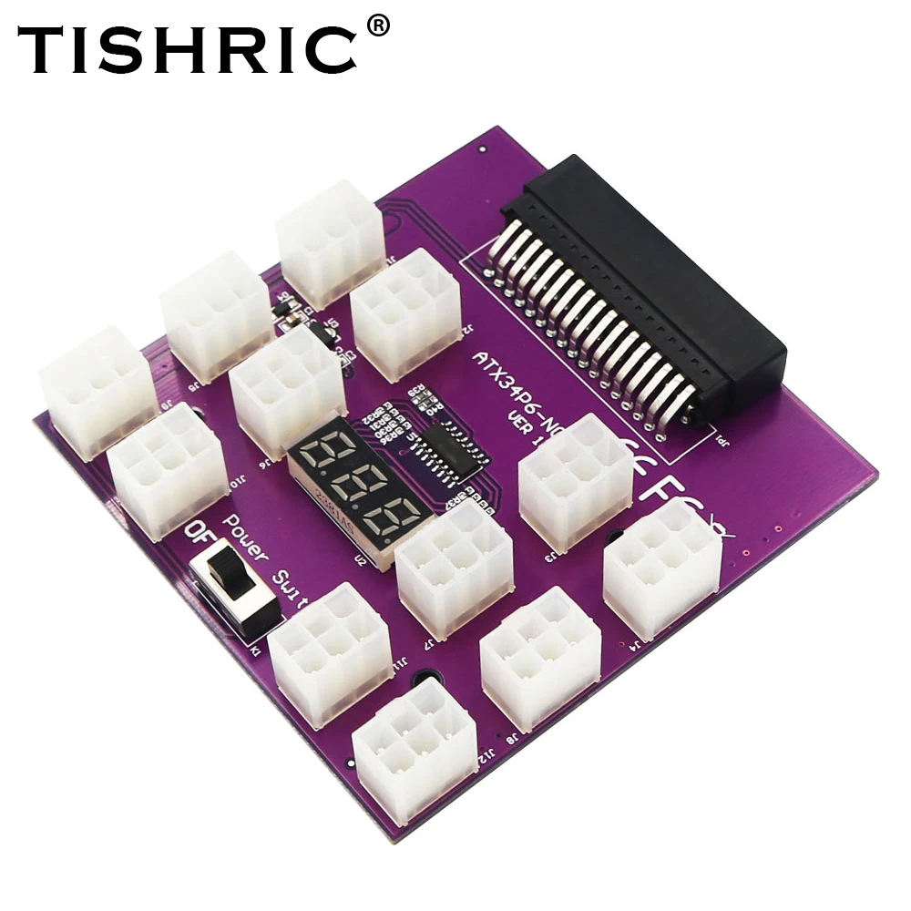 Коммутационная плата TISHRIC для модуля питания HP PSU серверный Разъем с 12 шт. ATX
