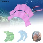 Лидер продаж, 1 пара силиконовых плавательных варежек в виде лягушки, ласты для рук, ласты, перчатки с переплетением пальцев, весло, водные спортивные тренировочные перчатки для дайвинга