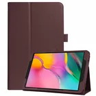 Чехол для планшета Samsung Galaxy Tab A A6 10,1 2016 T585 T580 SM-T580 T580N, тонкие складные чехлы из искусственной кожи в стиле личи