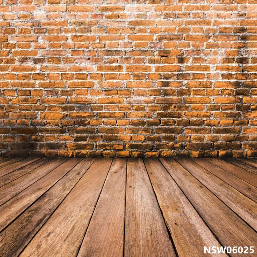 NSW06025 Laeacco кирпичная стена деревянный пол гранж портрет кукла фотографии фоны индивидуальные фотографические фоны для фотостудии - Цвет: NSW06025