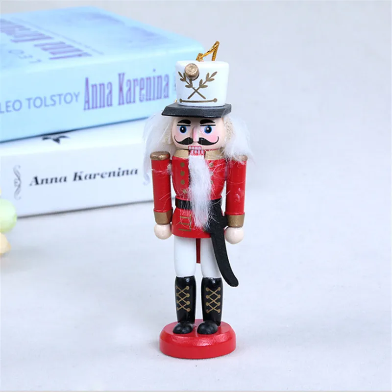 Набор из 5 штук рождественских деревянных кукол-щелепок для украшения елки на Рождество и Новый год 2022.