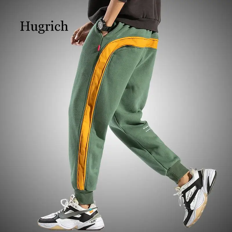 

Боковые Полосатые тренировочные брюки для мужчин 2021 штаны для бега Мужская модная уличная одежда в стиле «хип-хоп» Штаны для мальчиков своб...