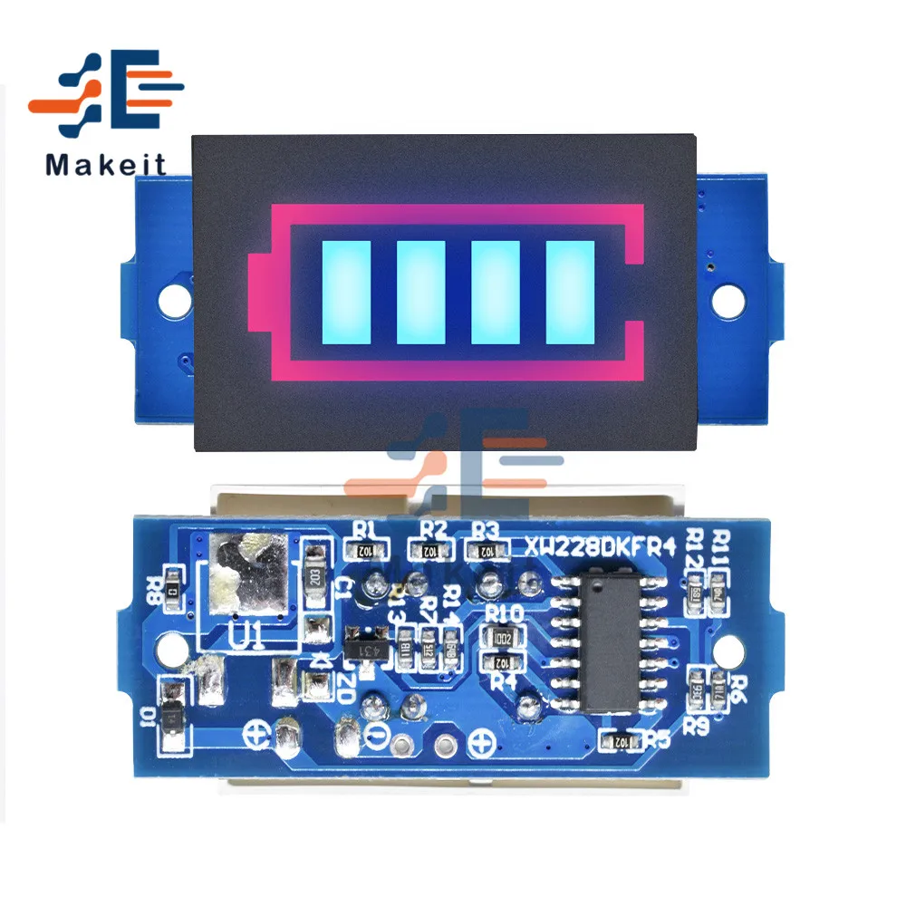 1S/2S/3S/4S/6S/7S 12 6 V 18650 Li-po литий-ионный модуль индикатора емкости батареи светодиодный