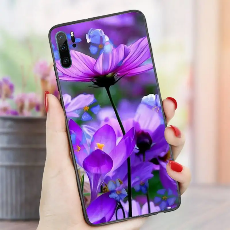 

infinity on purple flower Phone Case For Huawei honor Mate P 10 20 30 40 i 9 8 pro x Lite smart 2019 nova 5t