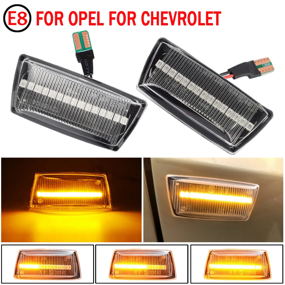 

For Opel Insignia Astra H Zafira B Corsa D For Chevrolet Cruze LED Dynamic Side Marker Light Repeater Indicator Light