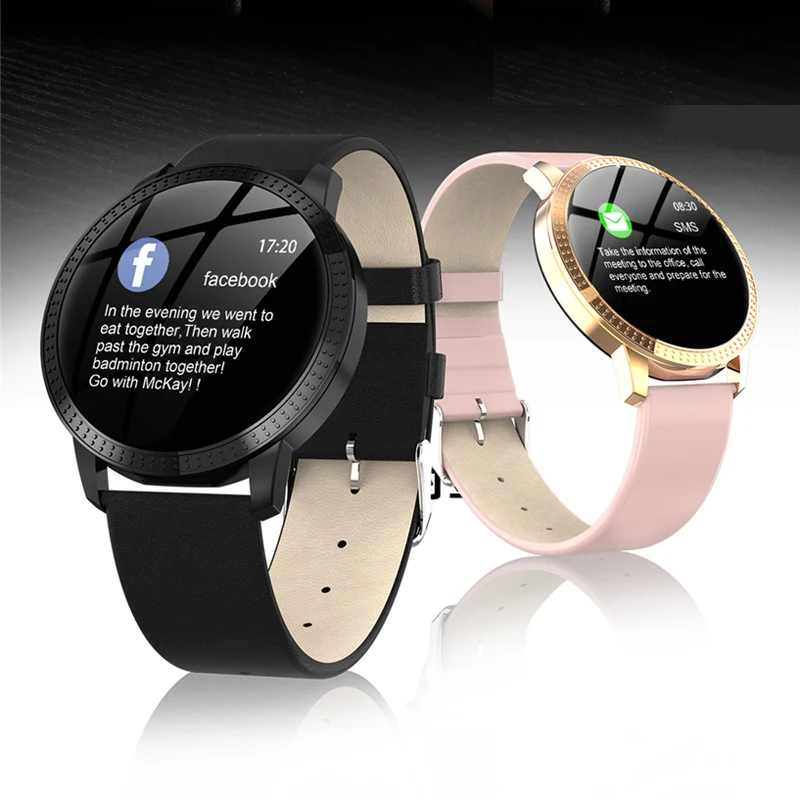 New Tempered Glass Smart Watch Blood Pressure Heart Rate Monitor Fitness Tracker Smartwatch connect Android Iphone 6 7 8 | Наручные часы