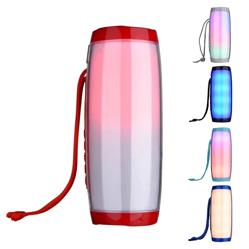 

Беспроводной Bluetooth Динамик с красочными светодиодный светильник на открытом воздухе Портативный FM радио с микрофоном хэндс-фри стерео сабв...