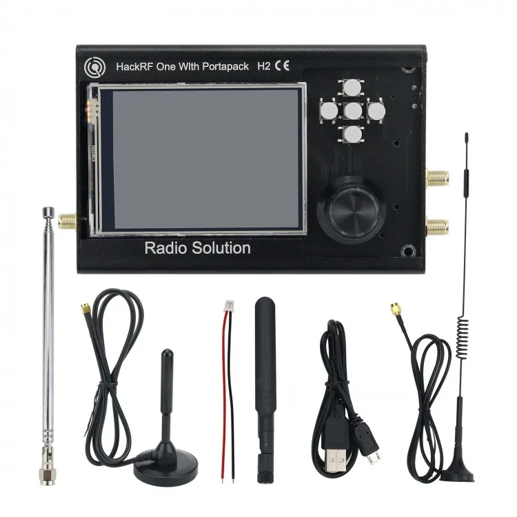 

1MHz-6GHz PortaPack H2 Full-featured Radio Transceiver Kit w/ 0.5ppm TCXO For HackRF One SDR Control