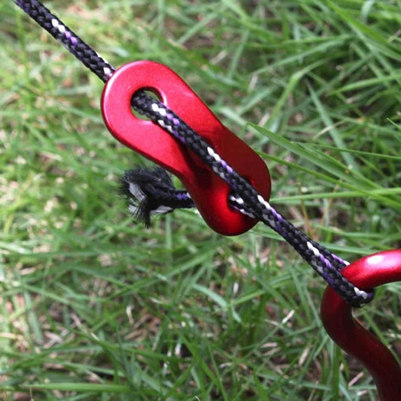 

100pcs Outdoor Tent Adjuster Paracord Buckle Guyline Cord Rope Fastener Tightener Hook Buckle Tensioner Hiking Camping Accessory