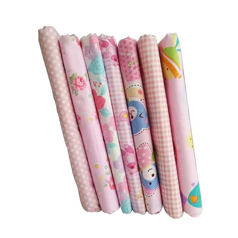 7 шт. 25x25 см хлопковая ткань для вышивки швейная кукол сделай сам Лоскутная Ткань