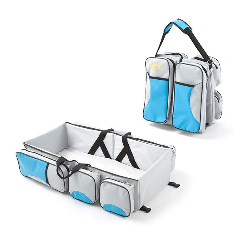 Multi-function Portable Travel Bed Cradle Cot For Newborns Changing Diapers Mummy Pack Bag Baby Crib Accessories | Дом и сад