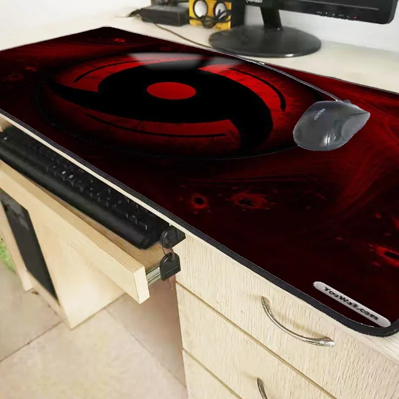 

Mairuige 900*400*3 mm Naruto Anime Speed Gaming Large Mouse Pad Mat Rubber Lock edge MousePad Gamer Mat For Desk Computer Pad