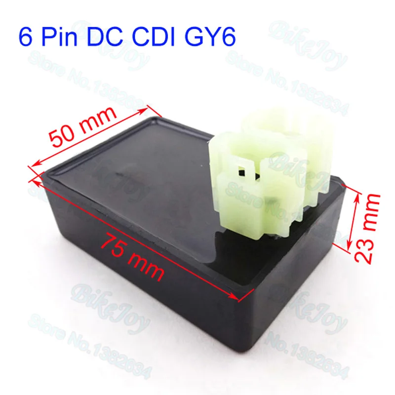 6 Pin DC CDI Коробка зажигания для GY6 50cc 125cc 150cc Мопед Скутер ATV Quad Go Kart Багги мотоцикл мотокросс