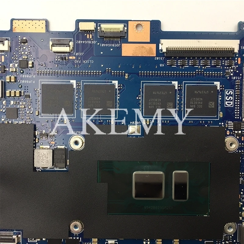 Akemy Top configuration Laptop Motherboard For ASUS UX360UAK UX360UA UX360U Mainboard 60NB0C00-MB8000 16GB RAM I7-7500 CPU | Компьютеры и