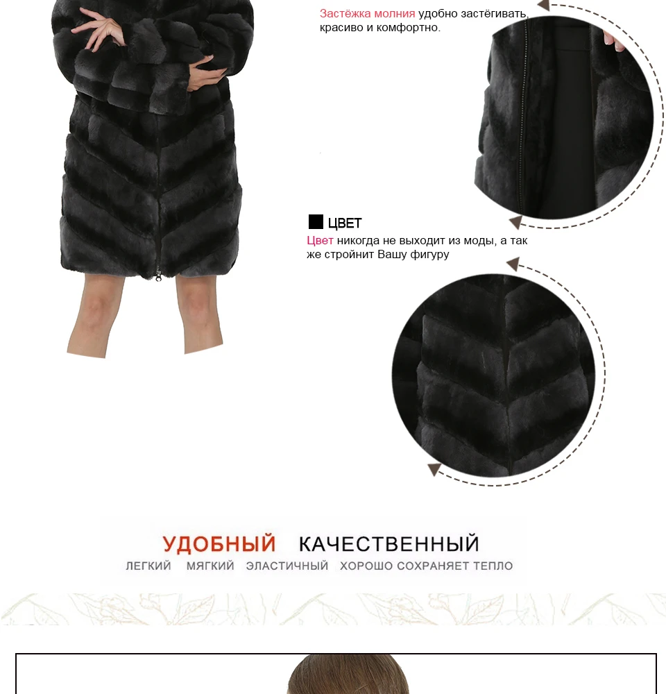 SARSALLYAWomen натурального меха кролика Rex пальто толстый теплый натуральный мех пальто женские Костюмы из натурального кроличьего меха жилет куртка