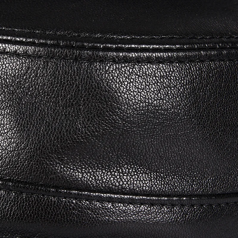 Мужские шапки в стиле милитари из натуральной овечьей кожи на осень и зиму