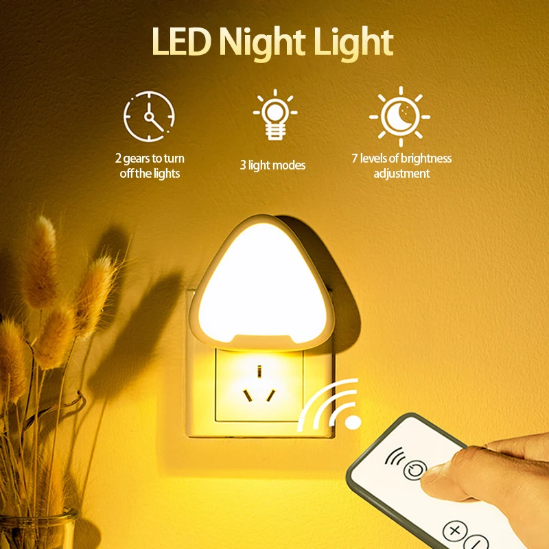 

Creative LED Home Bedroom Bedside Night Light Control Triangle Control Sensor Bedroom Bedside Wardrobe Light Dimming Night Light
