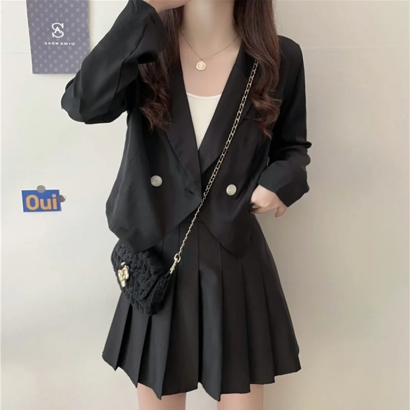 Осенняя изящная и модная свободная Короткая Повседневная универсальная куртка