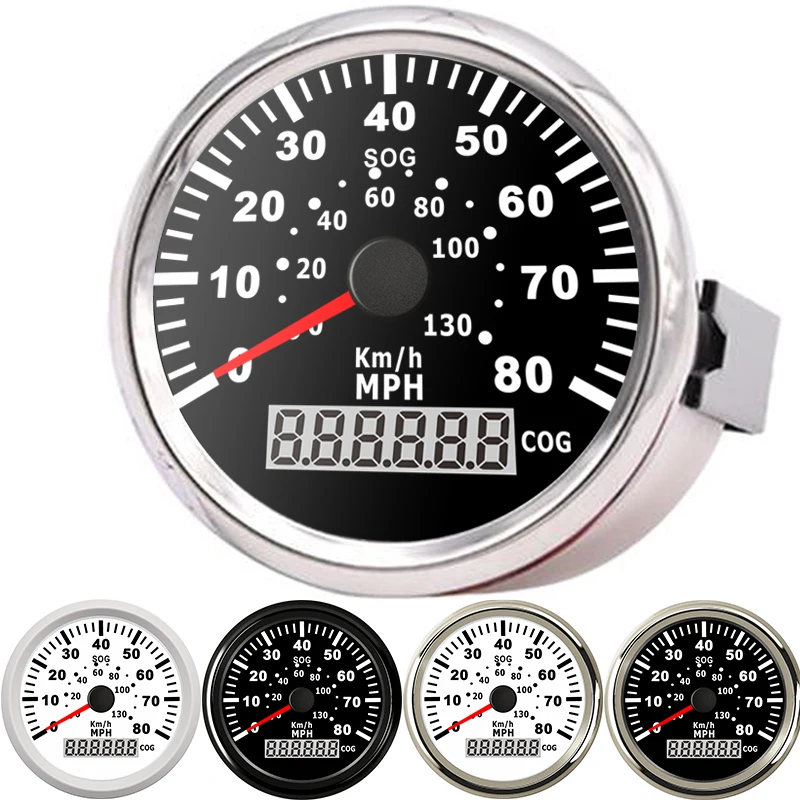 Универсальный 85 мм Тюнинг Авто морской GPS измеритель скорости автомобиля 0 80