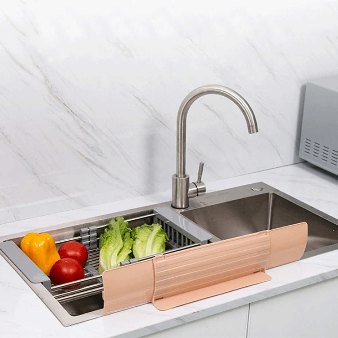 Натяжная раковина брызгозащищенная Стопорная пластина Защита от брызг воды для