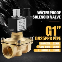 ac220v g12 g34 g1 outdoor waterproof solenoid valve water valve switch valve air valve drainage anti fog ip65 fully enclose