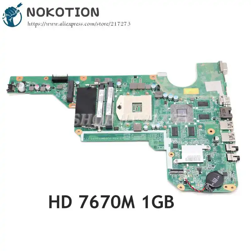 

NOKOTION для Hp Pavilion G4 G4-2000 G6 G6-2000 G7-2000, материнская плата ноутбука HD7670M 680569-501 680569-001 680570-001 680570-501