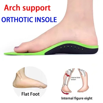Best flat feet orthopedic soles insoles arch pads X/O leg orthopedic support Sneakers full insoles breathable shock absorption